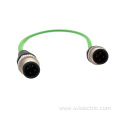 Straight D-Code M12 to M12 Male Profinet Cable